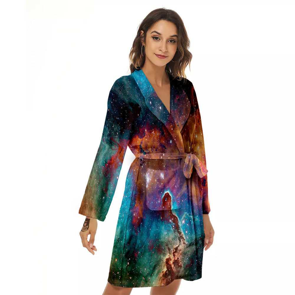 Outer space dressing gown